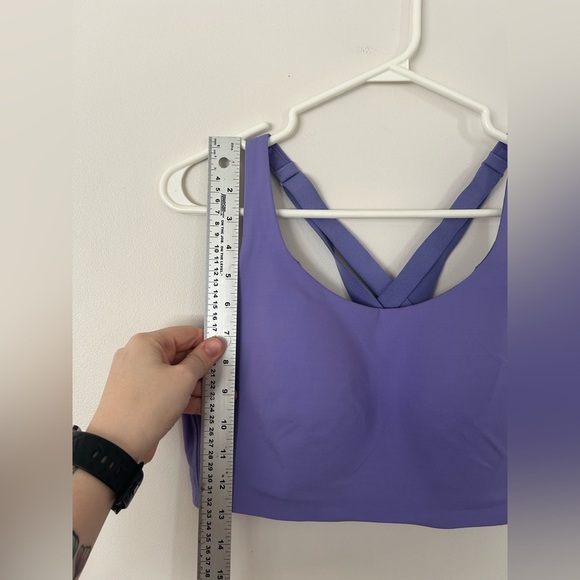 NWOT Lululemon Sports Bra Size 38D Purple Energy Bra High Support - Picture 4 of 8